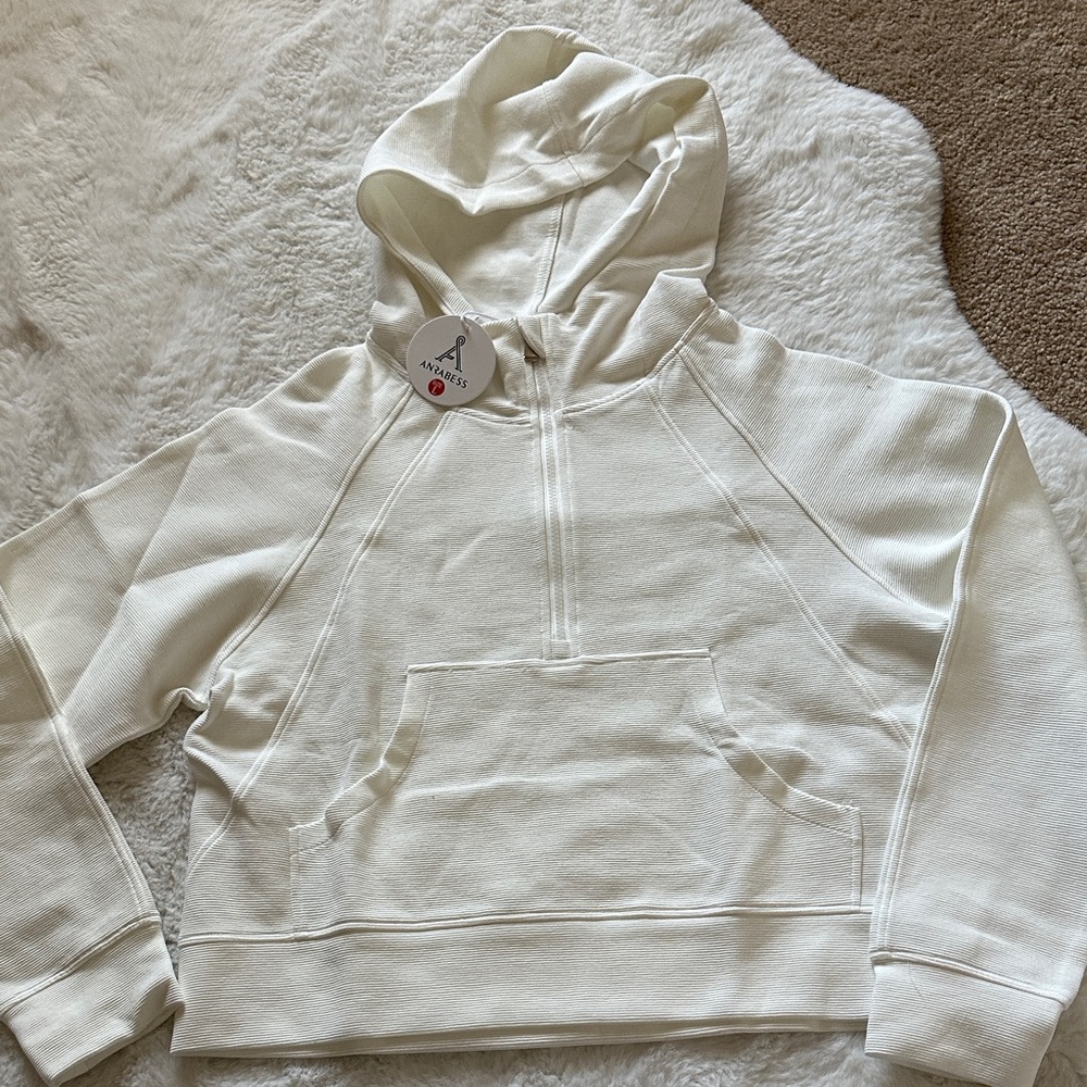 White Hooded Sweatshirt